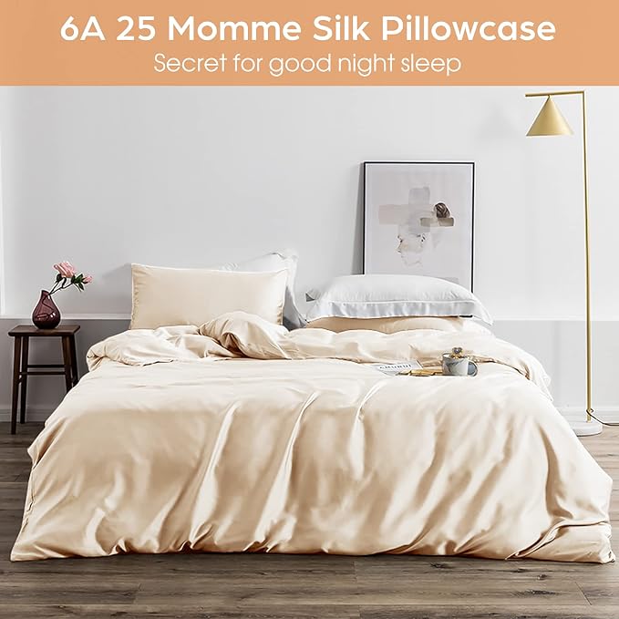 Silk Pillowcase for Hair and Skin, 2 Pack 100% Mulberry Silk Pillowcase 25 Momme - Image 5