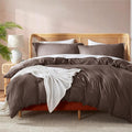 Nestl Chocolate Brown California King Duvet Cover Sets by Nestl