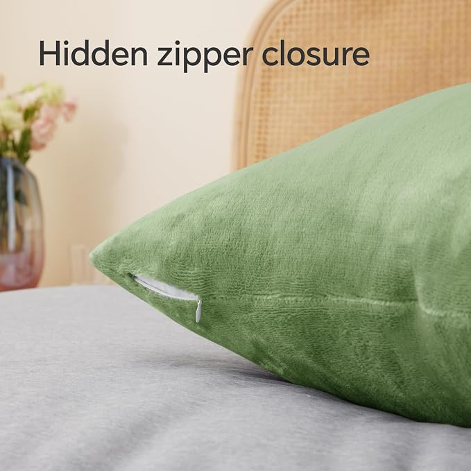 BEDELITE Flannel Pillowcases Standard Set of 2, Super Soft Fleece Pillow Case - Image 6