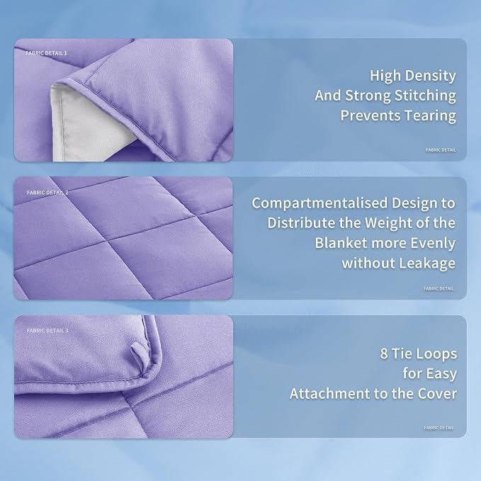 Topcee Weighted Blanket for Adults Queen Size Soft Cooling Heavy Blanket - Image 7