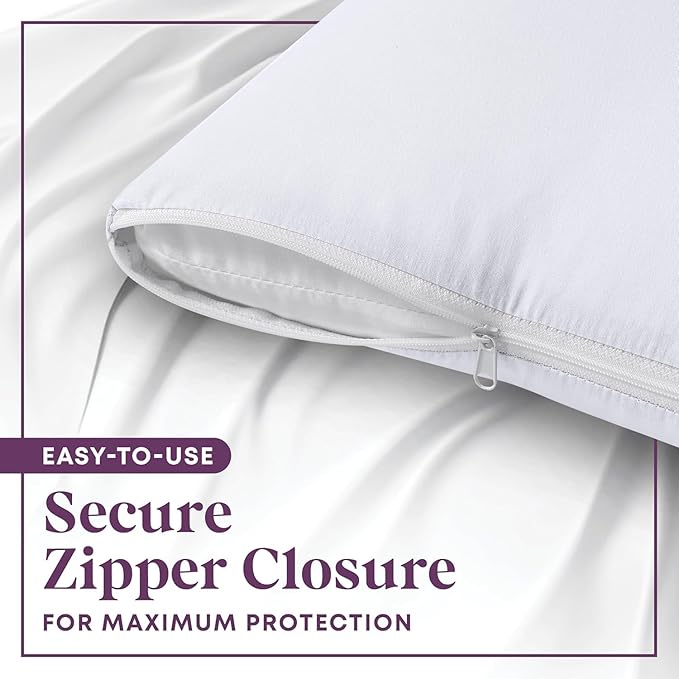CirclesHome Wedge Pillow Cover 100% Cotton, Zippered Wedge Pillow Case Protector - Image 4