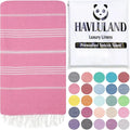 HAVLULAND Turkish Beach Towels, Oversized 40"x72" Turkish Bath Towel, Highly by Havluland