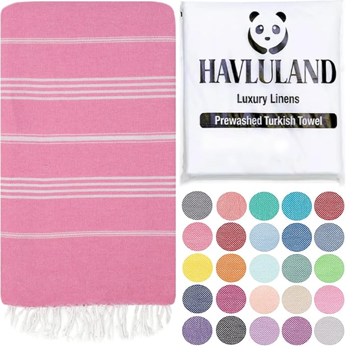 HAVLULAND Turkish Beach Towels, Oversized 40"x72" Turkish Bath Towel, Highly by Havluland