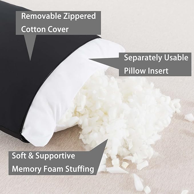 WhatsBedding Memory Foam Body Pillow - Image 2