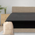1000 Thread Count Dark Gray Queen Fitted Sheet Only Deep Pocket, Egyptian by GoodSleepBedding