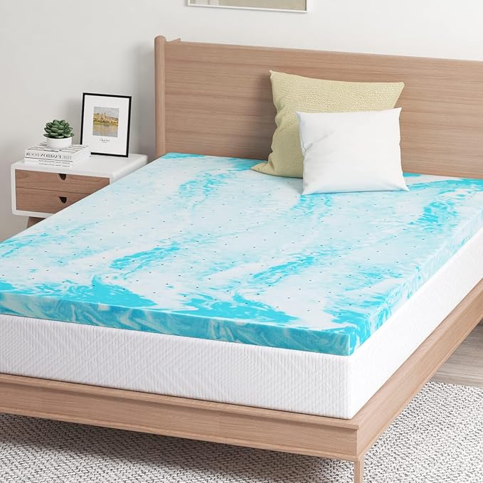 EGO Topper 3 Inch Full Memory Foam Mattress Topper, Cooling Gel Foam Mattress - Image 7
