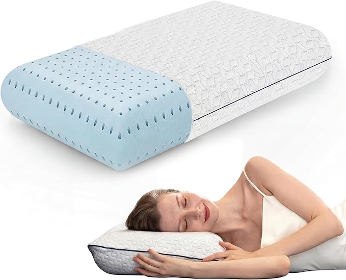 Cooling Gel Memory Foam Pillow by Vaverto