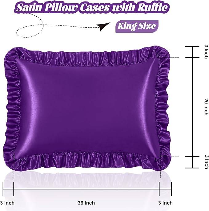 Homiest Ruffle Satin Pillowcase - Image 3