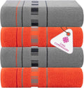CASA COPENHAGEN X Line 4Pcs 100% Egyptian Cotton Designer Hand Towels Gift Set- by CASACOPENHAGEN