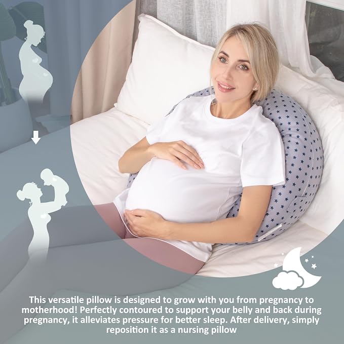 Chilling Home Pregnancy Pillow, C Shaped Pregnancy Pillows - Image 3