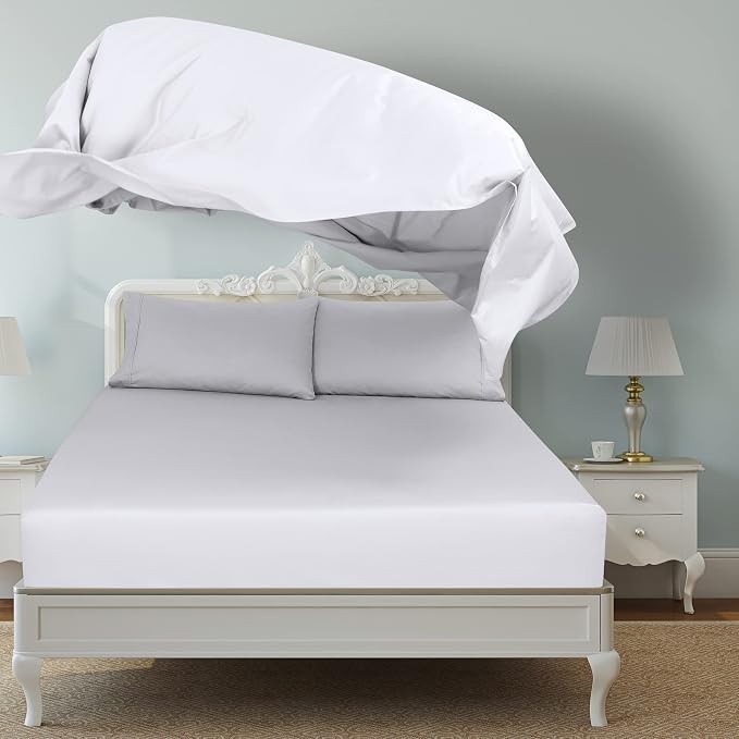 Royale Linens 6 Pack Bulk Flat Sheet Set - Image 6