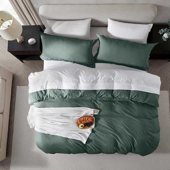 Nestl Forest Green Duvet Cover Queen Size - Image 5