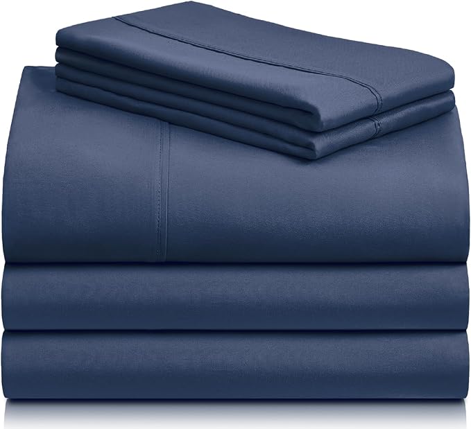 LuxClub 5 PC Split King Sheet Set, Breathable Luxury Bed Sheets, Deep Pockets - Image 8