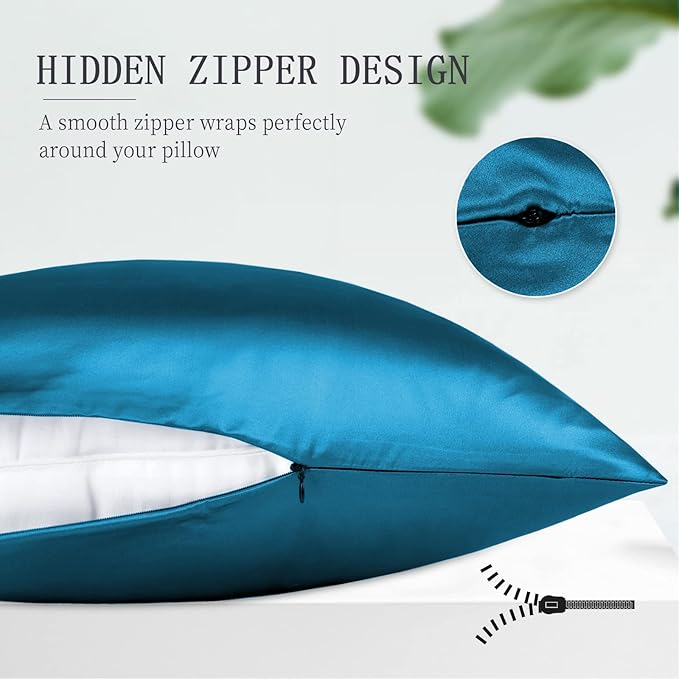 OLESILK Silk Body Pillowcase 20x54 Zippered: 100% Mulberry Silk - Image 6