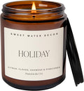 Sweet Water Decor Holiday Candle | Cloves, and Sandalwood Festive Christmas by SweetWaterDecor