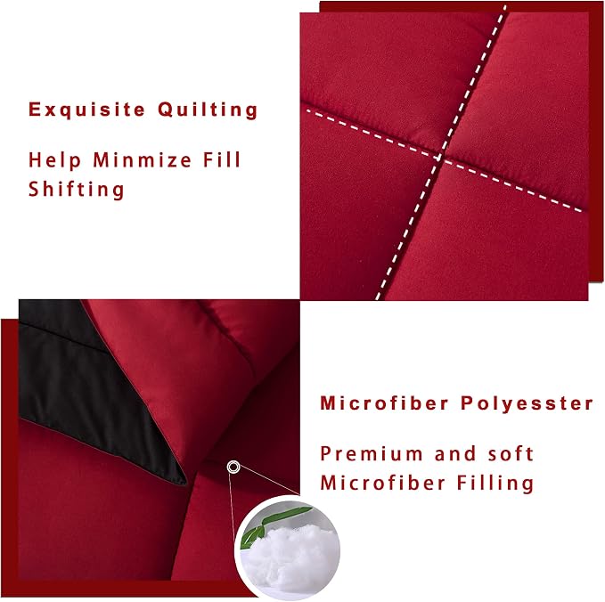 DOWNCOOL King Size Comforter Set -All Season Bedding Comforters Sets - Image 4