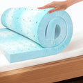 EGO Topper 3 Inch Queen Memory Foam Mattress Topper, Gel Foam Mattress Topper by MLILY