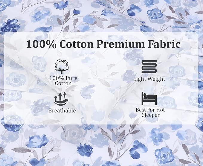 RUVANTI 100% Cotton Sheets – Full Size Percale Bedding, Cooling & Breathable - Image 4