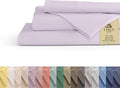 Linen Home 100% Cotton Percale Sheets Twin Size, Iris Lilac, Deep Pocket by LINENHOME