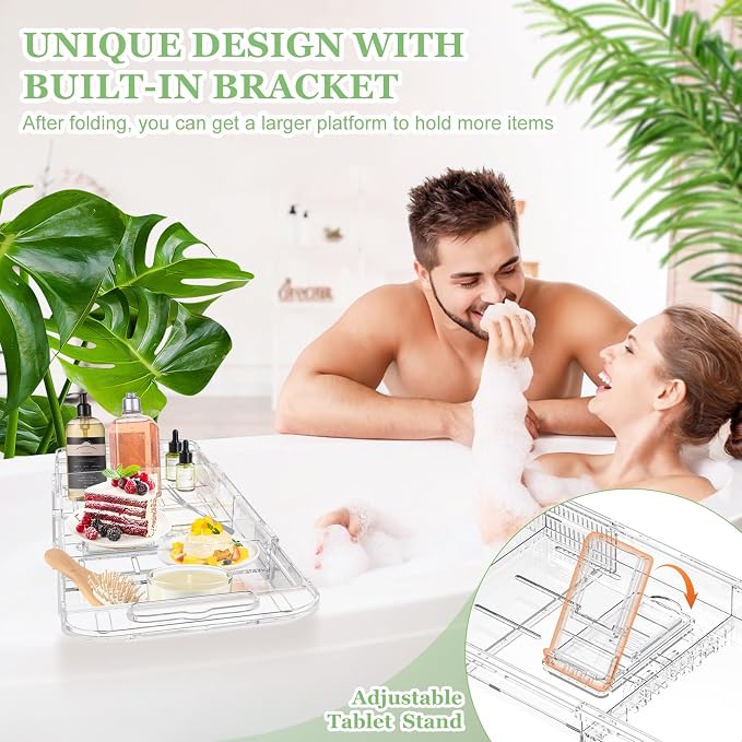 Expandable Drain Bath Caddy Tray - Image 5