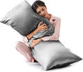 Love's cabin Satin Body Pillowcase 20x54, Cooling Pillow Cover by Lovescabin