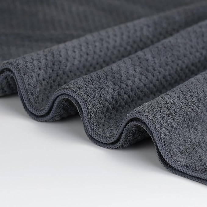 4 Pack Bath Towel Set, Lightweight Waffle Bath Towel Set, Microfiber Super Soft - Image 9
