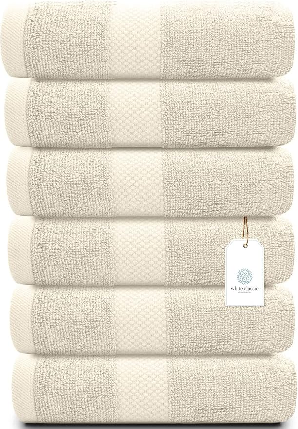 White Classic Luxury Ivory Hand Towels by WhiteClassic