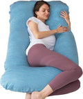 MOON PINE Pregnancy Pillow, U Shaped Full Body Pillow by MOONPINE