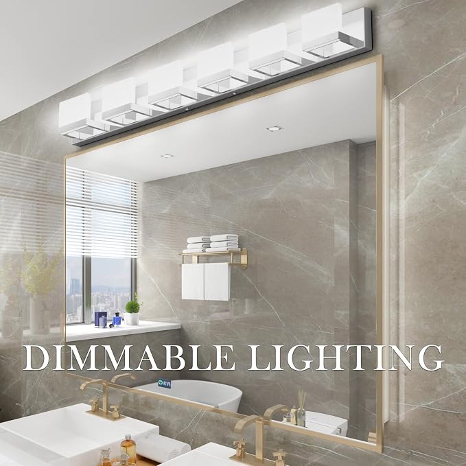 Tipace 6 Lights Dimmable LED Modern Vanity Lights - Image 5