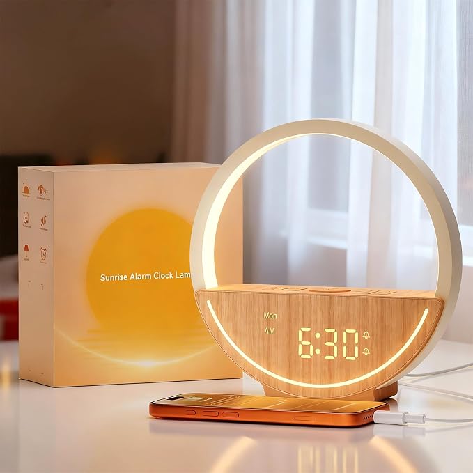 Vivilumens Wake Up Light Sunrise Alarm Clock by LightUpExquisiteLife