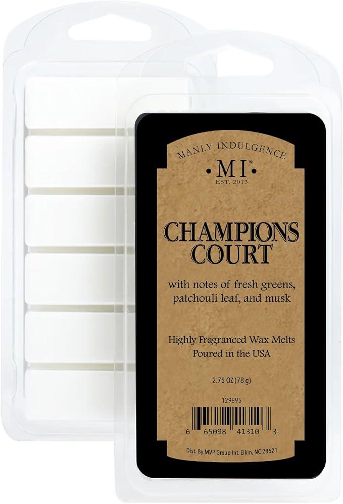 Manly Indulgence Champions Court Scented Wax Melts, Wax Melt Warmer Cubes - Image 2