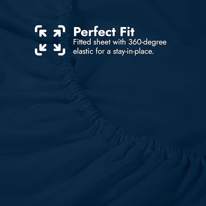Royale Linens Extra Deep Pocket Queen Fitted Sheet Only - Image 6