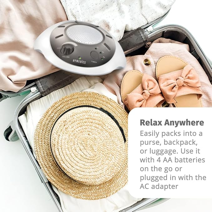 Homedics SoundSleep White Noise Sound Machine, Small Travel Sound Machine - Image 7
