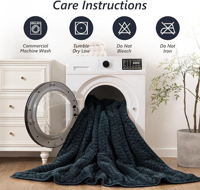Mr. Sandman Weighted Blankets for Adults Queen Size 20lbs, Warm Sherpa Fleece - Image 5