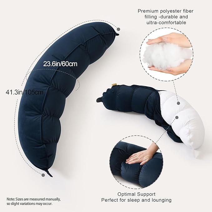 Peallow – Long Round Body Pillow - Image 3