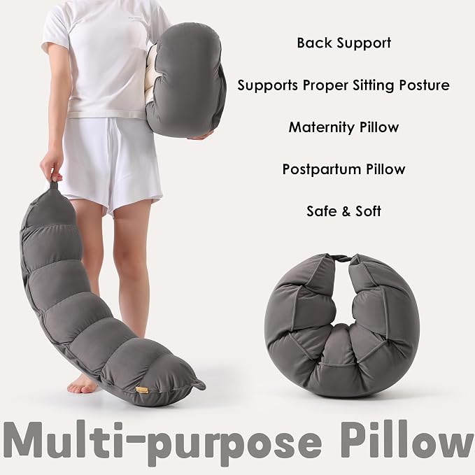 Peallow – Long Round Body Pillow - Image 7
