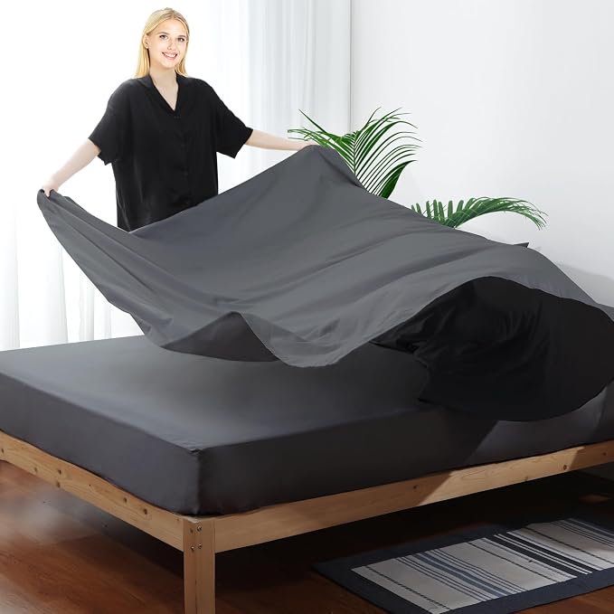 Flat Sheet Only 2 Pack, Calking Size 400 Thread Count 100% Egyptian Cotton Flat - Image 5