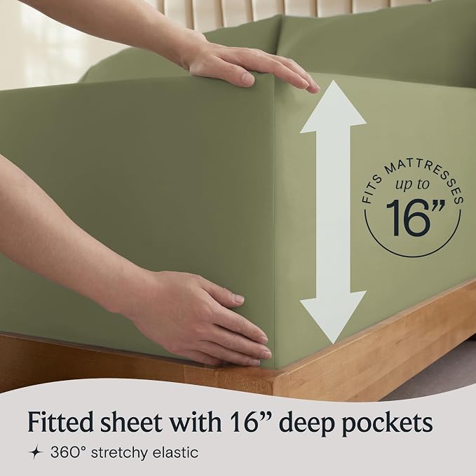 LuxClub 3 PC Sheet Bed Sheets Deep Pockets 18" Eco Friendly Wrinkle - Image 6