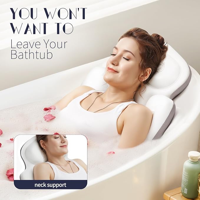 Full Body Bath Pillow for Tub, Thick Bathtub Cushion Mat - Image 4