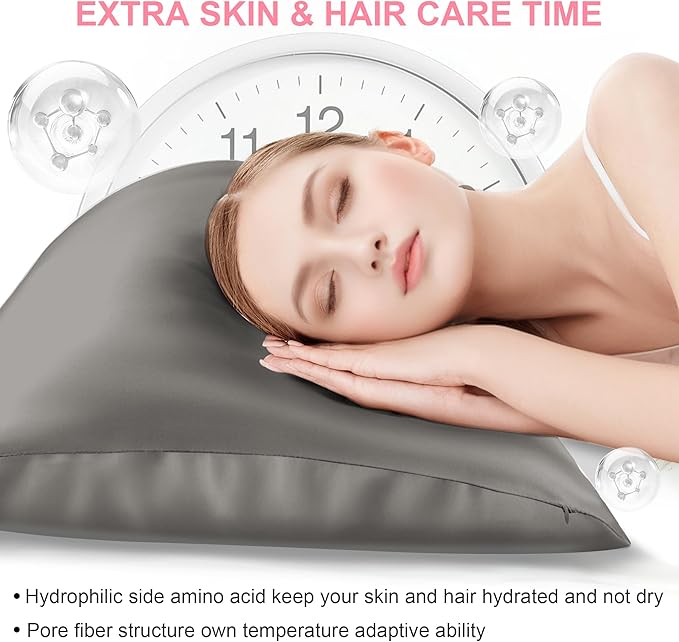 Silk Pillow Cases 2 Pack Queen Size - Image 3