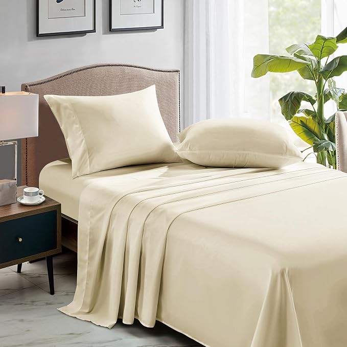FreshCulture Queen Flat Sheets Only, Soft Microfiber Bedding Sheets - Image 3