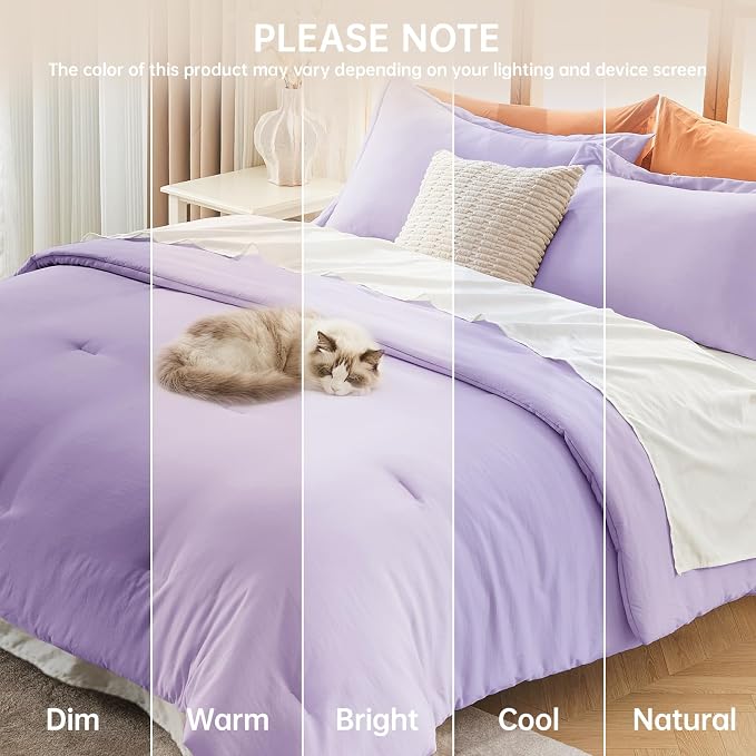 MUXHOMO Queen Comforter Set, All Season Ultra Soft Down Alternative Bedding - Image 9