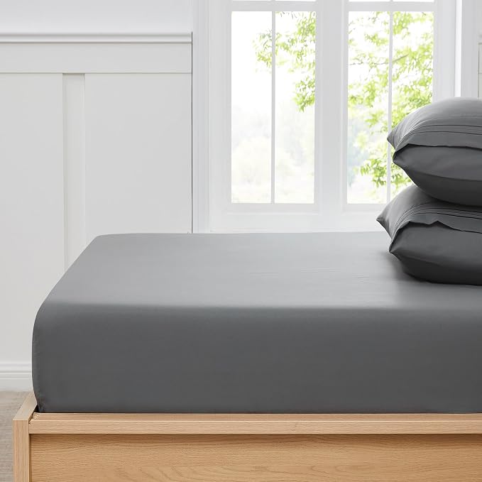 Queen Fitted Sheet Only with Full Elastic & Built in Corner Sheet Straps to - Image 3