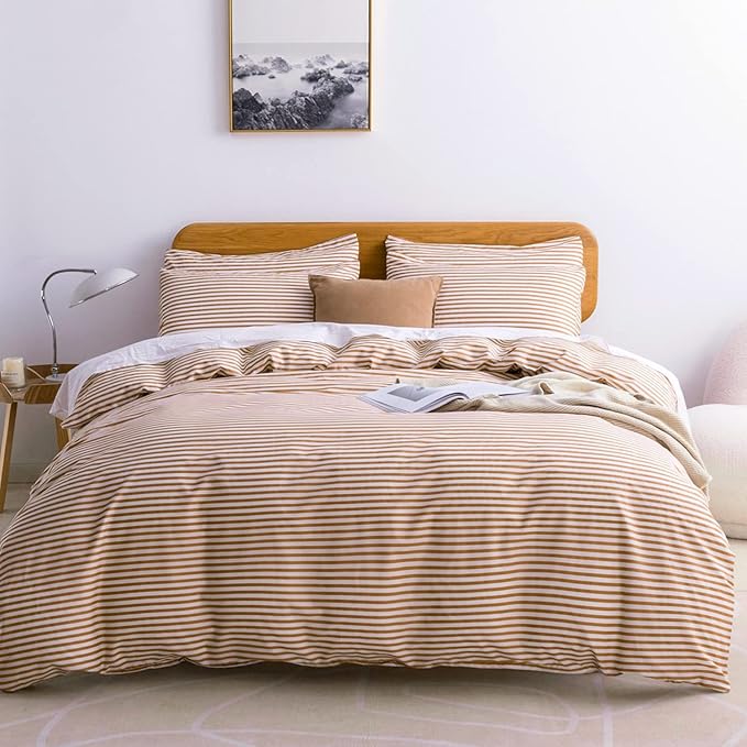 JELLYMONI Full Duvet Cover Set, Cotton Duvet Cover 3 Pieces by JELLYMONI