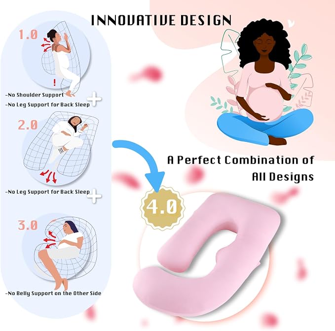 ALLOPERA Pregnancy Pillow, Full Body 57 Inch Maternity Pillow - Image 6