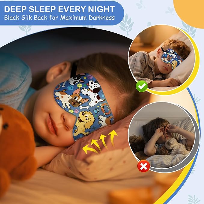 Kids Silk Sleep Mask: 100% Mulberry Silk Eye Mask - Image 4