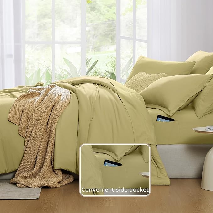 WRENSONGE Full Size Comforter Set- 7 Pieces Hemp Bed in a Bag Full Size - Image 6