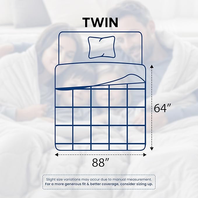 Utopia Bedding Comforters Twin Size, All Season Duvet Insert, Down Alternative - Image 2
