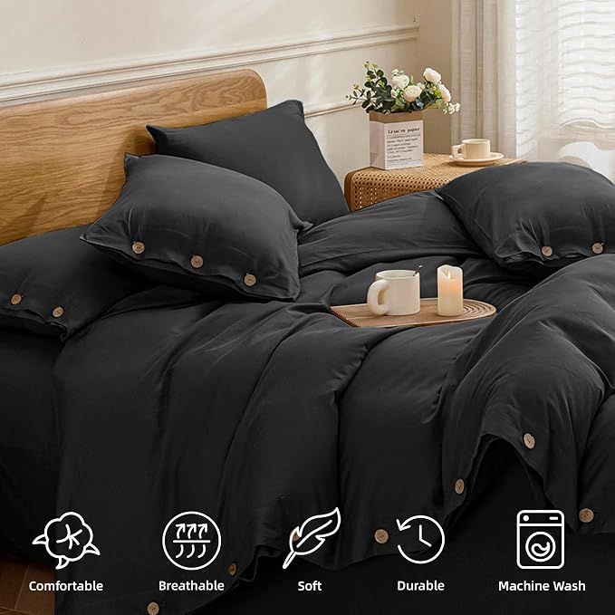 JELLYMONI Cotton Duvet Cover Twin Size - Image 4