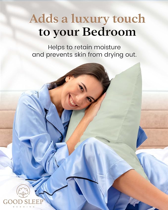 Set of 4 Pillow Cases King, 800 TC 100% Egyptian Cotton, Silky Soft Sateen - Image 4